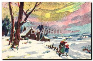 Old Postcard Fantasy Landscape