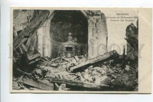 425949 ITALY Messina after earthquake 1908 year Interno del Duomo Vintage