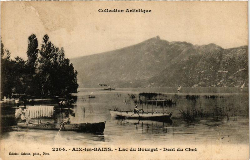 CPA AIX-les-BAINS - Lac du BOURGET - Dent du Chat (352070)