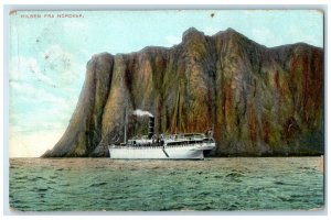 c1910 Rock Formation Greetings from the North Cape Norway Posted Postcard