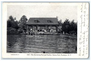 1906 The Swimming Pool And Pavilion Scene Rochester New York NY Posted Postcard
