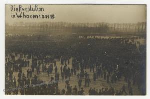 German 1918 Wilhelmshaven Revolution Freikorps Strassenkampf RPPC 51940