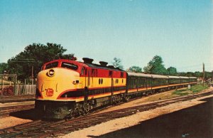 Southern Belle Locomotive KCS Kansas City Sothern Railway Chrome Postcard