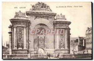 Postcard Old Lille Porte de Paris