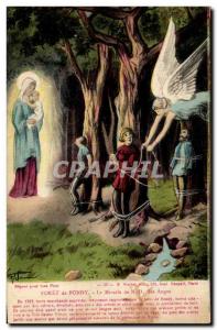 Old Postcard Forest of Bondy Miracle Angel Children