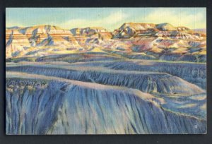 Awesome Painted Desert, Arizona/AZ Postcard, Evening Shadows