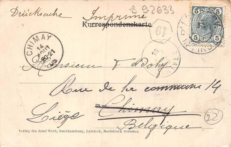 B92633 gruss aus landeck tirol austria