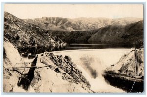 c1910's Arrowrock Dam Boise Irrigation Project Idaho ID RPPC Photo Postcard