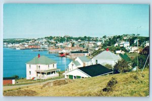 Nova Scotia Canada Postcard Town of Lunenburg c1950's Vintage Unposted