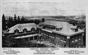 RPPC ASBESTOS CENTURY SHINGLES PENNSYLVANIA PORTLAND OREGON REAL PHOTO POSTCARD