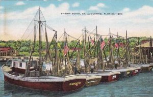 Florida Saint Augustine Shrimp Boats  Albertype