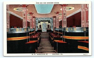 CHICAGO, IL Illinois ~ HOE SAI GAI CHINESE RESTAURANT 1947 Art Deco Postcard