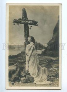 3161755 Esperance BELLE Woman Cross Vintage NADAR Photo PC