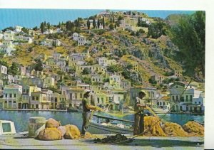 Greece Postcard - Symi - View of The Port - Ref 20857A