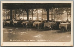 CONGAMOND LAKES MA MILLER'S BEACH THE MANITOU ANTIQUE REAL PHOTO POSTCARD RPPC