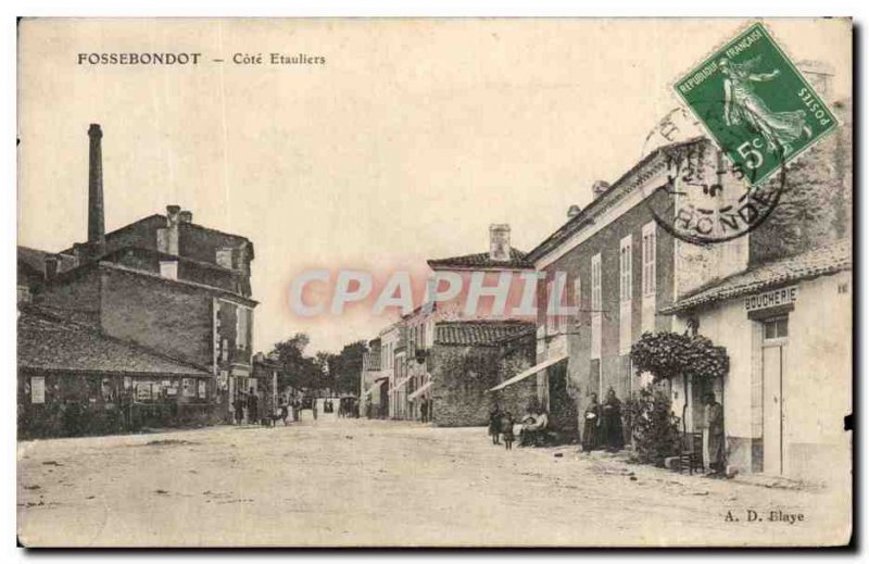 Old Postcard Fossebondot Riviera Etauliers