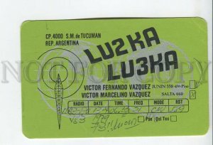 462910 1979 year Argentina real posted to the USSR radio QSL card