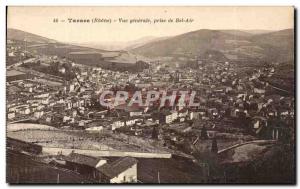 Old Postcard Tarare Vue Generale Taking Of Bel Air