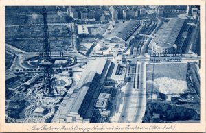 Postcard Germany Berlin  Exhibition Grounds with New Radio Tower