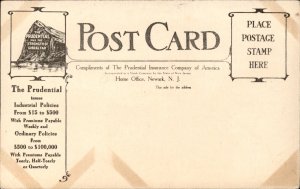 Canada Maple Leaf Prudential Insurance Advertisement Vintage Postcard