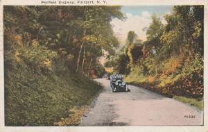 Auto on Penfield Dugway near Fairport NY, New York - pm 1923 - WB