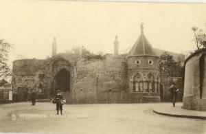 UK TUCKS NOTTINGHAM CASTLE CATHEDRAL Postcard