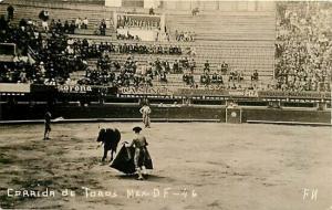 Mexico, Corrida de Tords, Bull Fight, Stands, No. D.F.-46, RPPC