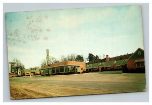 Vintage 1955 Advertising Postcard Newport Motor Court Newport Tennessee