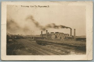 RICHWOOD CLAY CO. OH ANTIQUE REAL PHOTO POSTCARD RPPC