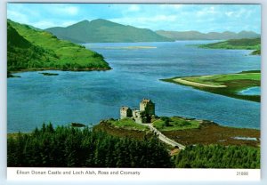 Eilean Donan Castle and Loch Alsh Ross & Cromarty SCOTLAND UK 4x6 Postcard