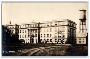 Ames Iowa IA RPPC Photo Postcard Engineering Hall Iowa State College c1920's