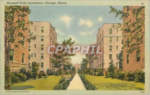 Postcard Old Marshall Field Apartments Chicago Illinois