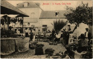 PC CPA CAPE VERDE / PORTUGAL, MERCADO, S. VICENTE, VINTAGE POSTCARD (b13374)