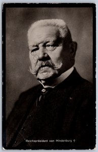 K41/ RPPC Postcard c1920 Germany Reich President von Hindenburg 219