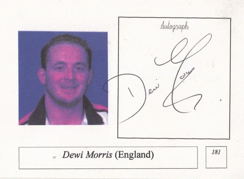 Dewi Morris British International Rugby Team Hand Signed Photo