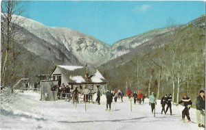 T Bar Lift Mt Mansfield Smuggler's Notch Skiers Stowe Vermont