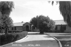 1940s Mesa Arizona Hospital occupation L-15 RPPC L-15 Postcard 25-12363
