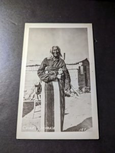 Mint USA Native American RPPC Postcard Chief Washakie