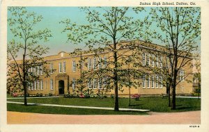 Vintage Postcard; Dalton High School, Dalton GA Whitfield County Unposted Teich