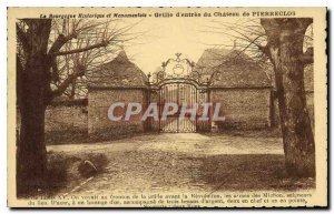 Old Postcard Burgundy Historical and Monumental entrance of the Chateau Grill...