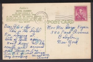 Minnesota ROCHESTER Kahler's Hotel Zumbro, 105 First Avenue pm1966 ~ Chrome