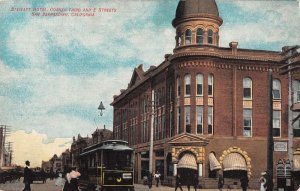 San Bernardino California Stewart Hotel Vintage Postcard AA18290