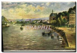 Old Postcard Bonn Rheinpanorama