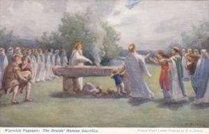 England Warwick Pageant The Druids' Human Sacrifice