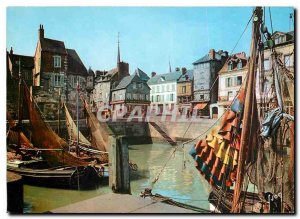 Postcard Modern Colors and Light of The Lush France Normandy Honfleur (Calvad...