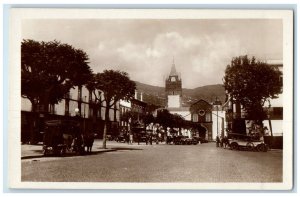 c1930's Cathedral on Funchal Madeira Portugal Vintage RPPC Photo Postcard