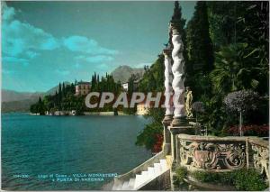 Postcard Modern Lake Como Varenna Villa Monastero di Punta