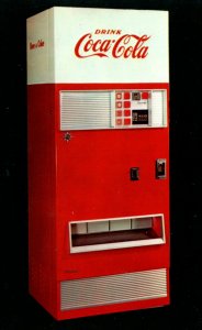 Coca Cola Vending Machine Postcard