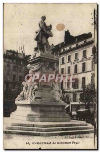 Old Postcard Marseille Puget Monument