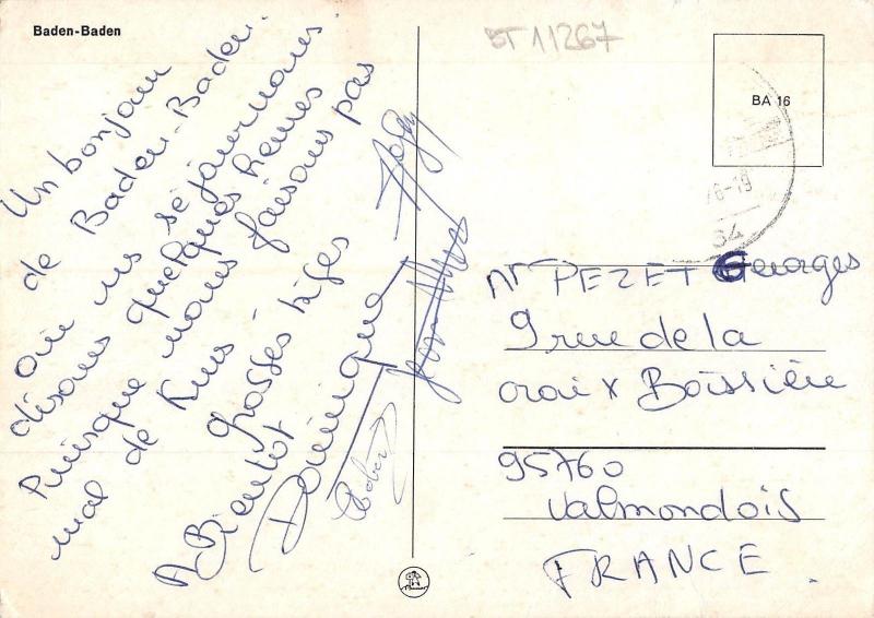 BT11267 Baden Baden        Germany